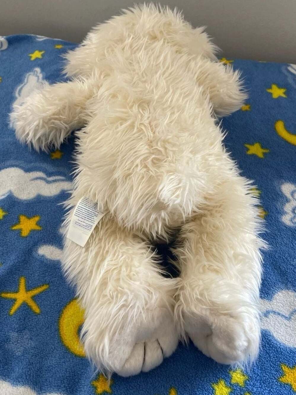 Build-A-Bear Workshop Shaggy Cream Polar Bear Plush, 25th Year 2007 Brown Eyes 1 - Picture 3 of 5